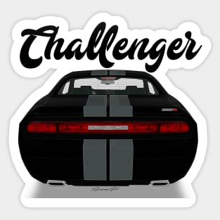 Challenger Srt-8 Black Stripe Back Sticker